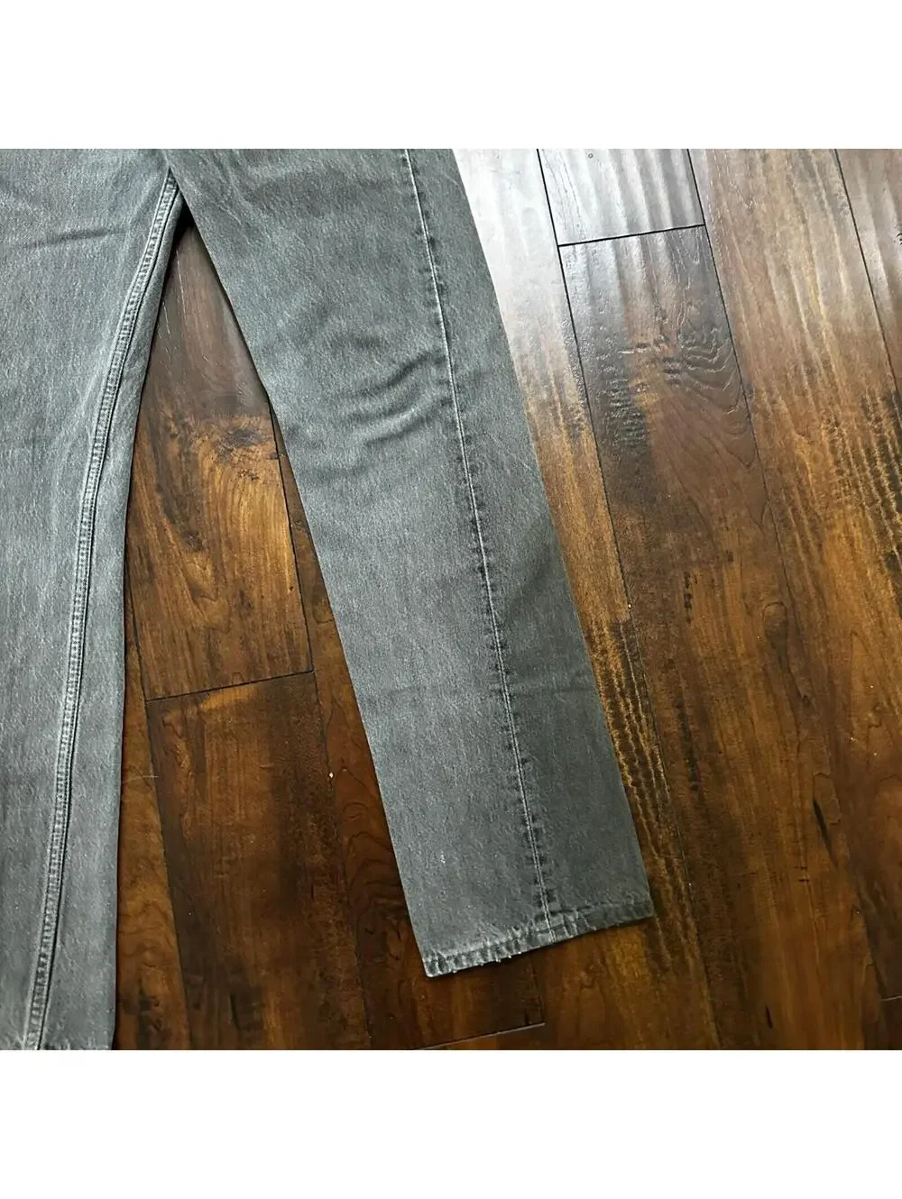 VTG 90s Levis 501 Button Fly 33x34 USA Tag Jeans Straight Wash Grey XX Act 30x32